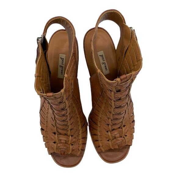 Paul Green Rosa Woven Sandals - Brown - US 9 - Picture 9 of 14